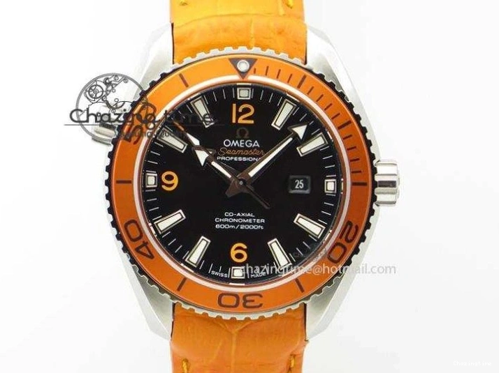 0218 Planet Ocean Master Chrono SS OM 1:1 Best Edition Gray Dial On SS Bracelet A9900 V Efficient 8116